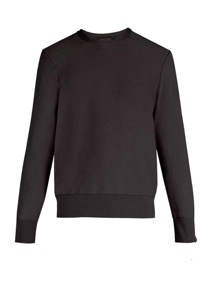Rag & Bone Anderson Crew Neck Faded Sweater