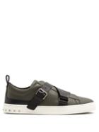 Matchesfashion.com Valentino - V Punk Low Top Leather Trainers - Mens - Green Multi