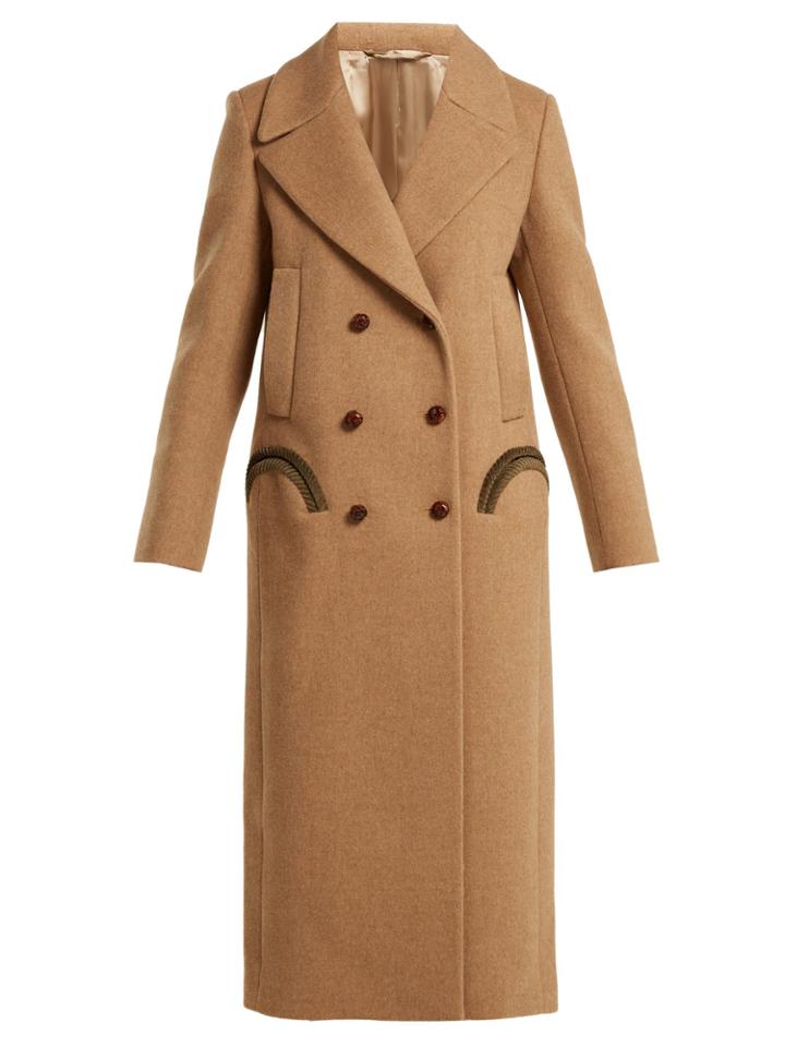Blazé Milano Woodland Double-breasted Wool Coat