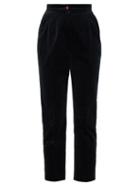 Matchesfashion.com Dolce & Gabbana - Jacquard Button Velvet Trousers - Womens - Black