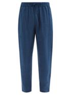 Matchesfashion.com Harago - Drawstring-waist Linen Straight-leg Trousers - Mens - Indigo