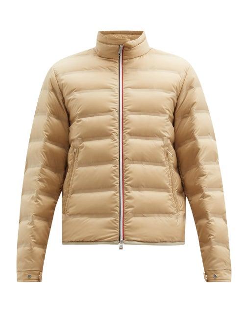 Matchesfashion.com 2 Moncler 1952 - Helfferich Logo-print Quilted Down Jacket - Mens - Beige