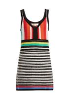 Diane Von Furstenberg Striped Crochet-knit Cotton Dress