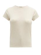 Matchesfashion.com Atm - Wide Rib T Shirt - Womens - Cream