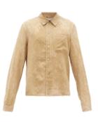 Matchesfashion.com Rochas - Patch-pocket Tie-dye Silk Shirt - Mens - Beige