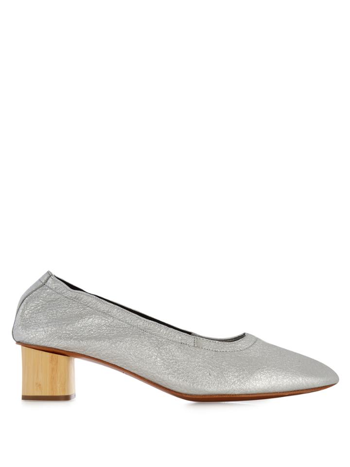Robert Clergerie Pixie Block-heel Leather Pumps