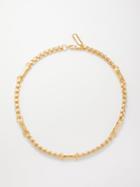 Laura Lombardi - Leonora 14kt Gold-plated Chain Necklace - Womens - Yellow Gold