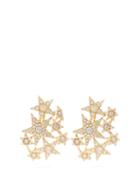 Matchesfashion.com The Attico - Galexia Crystal Embellished Star Earrings - Womens - Gold