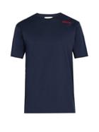 Matchesfashion.com Wales Bonner - Crew Neck Cotton Jersey T Shirt - Mens - Navy