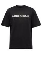 A-cold-wall* - Logo-print Cotton-jersey T-shirt - Mens - Black