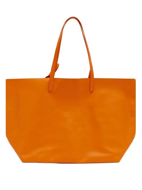 Matchesfashion.com Mansur Gavriel - Leather Tote Bag And Pouch - Womens - Orange