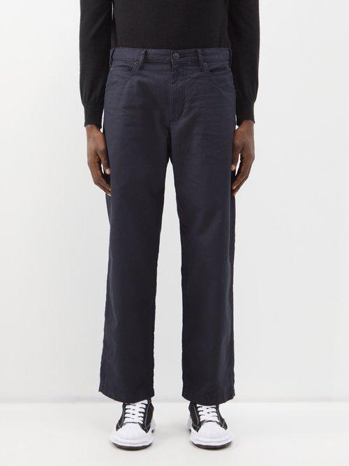 Isabel Marant - Pablo Cotton-blend Wide-leg Trousers - Mens - Black