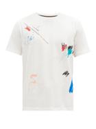 Matchesfashion.com Paul Smith - Paint-print Organic-cotton Jersey T-shirt - Mens - White