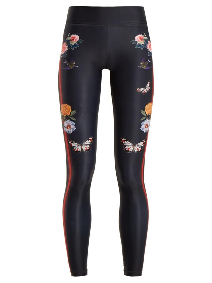 The Upside Night Garden-print Performance Leggings