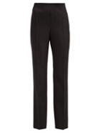 Matchesfashion.com Givenchy - Satin Stripe Tailored Wool Trousers - Womens - Black