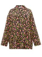 Matchesfashion.com Balenciaga - Oversized Rose Jacquard Silk Shirt - Womens - Black Multi