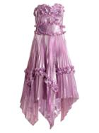 Matchesfashion.com Zandra Rhodes - Archive Ii The 1977 Sunray Gown - Womens - Pink