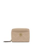 Gucci - Gg Marmont Quilted-leather Wallet - Womens - Light Pink