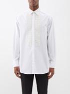 Valentino - Embroidered Cotton-poplin Shirt - Mens - White