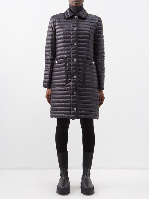 Moncler - Nettes Quilted Down Coat - Womens - Black