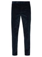 Matchesfashion.com Prada - Straight Leg Corduroy Trousers - Mens - Navy