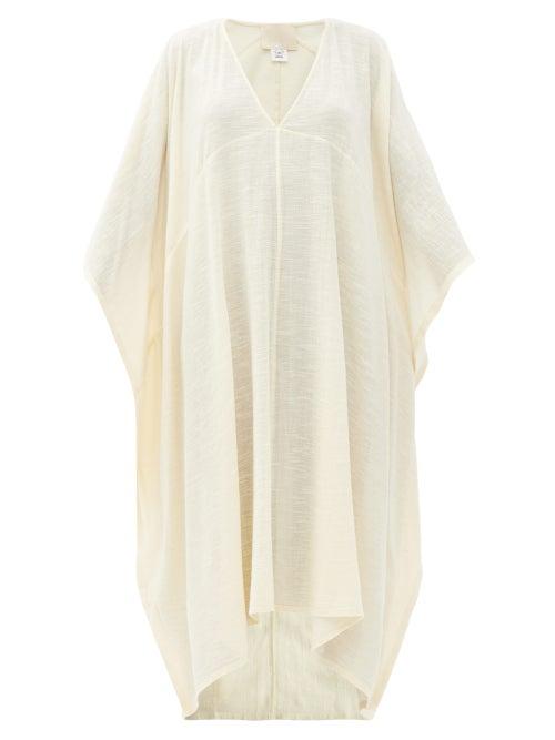 Matchesfashion.com Anaak - Dia Cotton Kaftan - Womens - Light Yellow