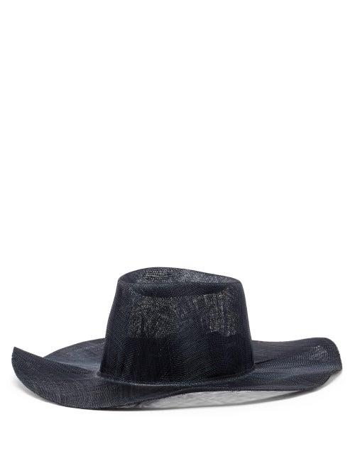 Matchesfashion.com Reinhard Plank Hats - Nana Sisal-straw Hat - Womens - Navy