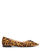 Matchesfashion.com Prada - Leopart Print Calf Hair Ballet Flats - Womens - Leopard