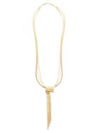 Matchesfashion.com Bottega Veneta - Scarf 18kt Gold-plated Sterling-silver Necklace - Womens - Yellow Gold