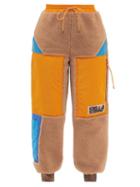 Stella Mccartney - Kara Colour-block Teddy Track Pants - Womens - Camel