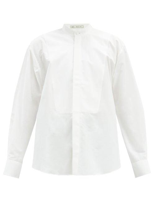 Matchesfashion.com Umit Benan B+ - Stand-collar Cotton-poplin Shirt - Mens - White