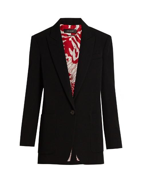 Isabel Marant Jaya Single-breasted Wool Blazer