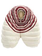 Matchesfashion.com 1 Moncler Pierpaolo Piccioli - Striped Lacquered Down-filled Jacket - Womens - White Multi