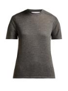 Matchesfashion.com Gabriela Hearst - Bravo Cashmere And Silk Blend Knitted Top - Womens - Dark Grey