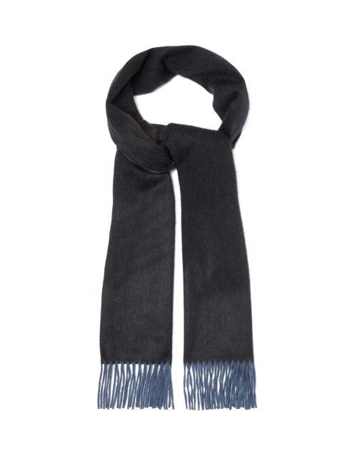 Matchesfashion.com Begg & Co. - Arran Fringed Cashmere Scarf - Mens - Black