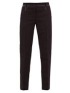 Matchesfashion.com No. 21 - Side Stripe Crepe Slim Leg Trousers - Womens - Black