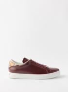 Paul Smith - Beck Rainbow-heel Panel Leather Trainers - Mens - Red