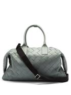 Matchesfashion.com Bottega Veneta - Intrecciato-leather Holdall Bag - Mens - Grey