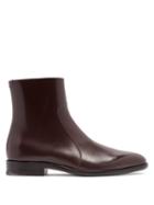 Matchesfashion.com Maison Margiela - Icons Leather Chelsea Boots - Mens - Dark Brown