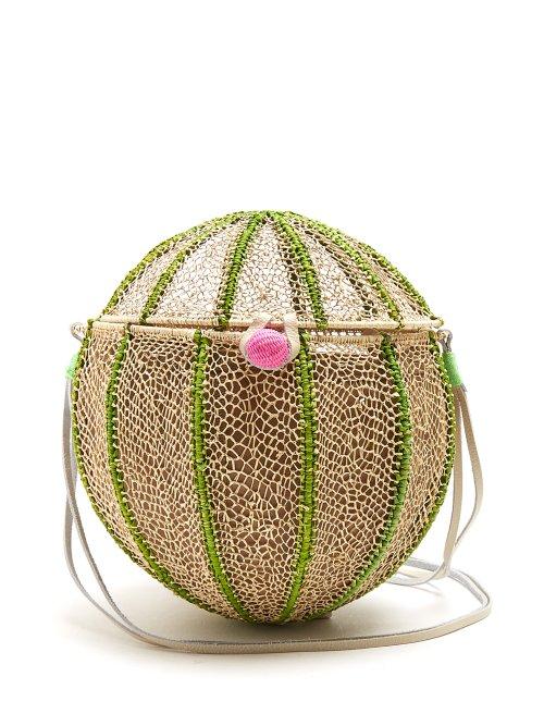Matchesfashion.com Sophie Anderson - Meylin Woven Toquilla Cross Body Bag - Womens - Cream Multi