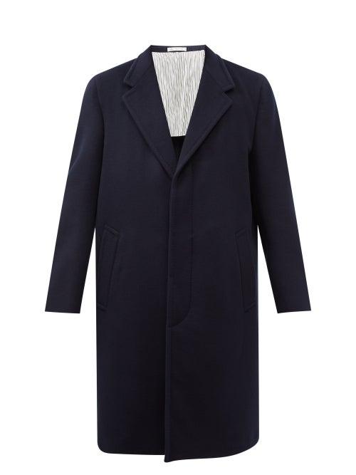 Umit Benan B+ - Double-faced Felted Wool-blend Coat - Mens - Navy