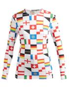 Matchesfashion.com Balenciaga - Lgbtq Flag Print Stretch Jersey Top - Womens - Multi