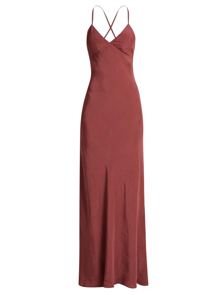 On The Island Cross-back Slip Dress