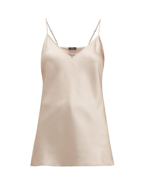 Matchesfashion.com Joseph - Clea Silk-charmeuse Cami Top - Womens - Light Grey