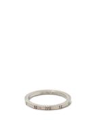 Matchesfashion.com Maison Margiela - Number-engraved Brushed-silver Ring - Mens - Silver