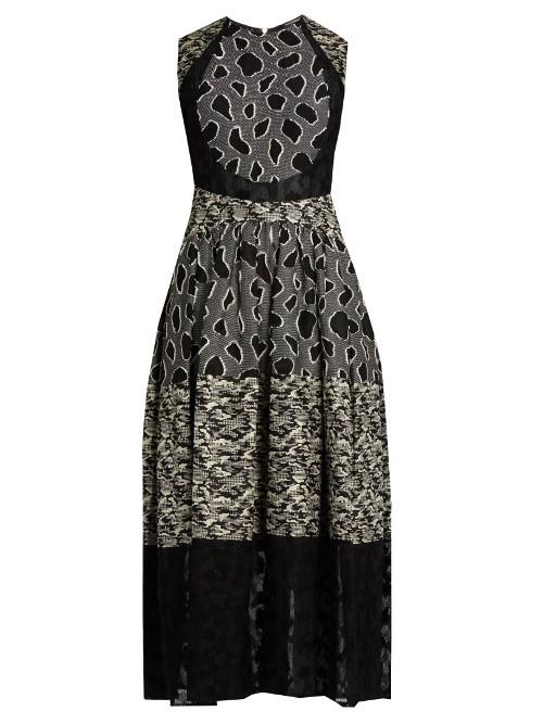 Sophie Theallet Sophie Sleeveless Fil Coup Midi Dress