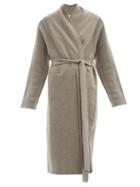 Matchesfashion.com Lauren Manoogian - Felted Cashmere-blend Longline Cardigan - Womens - Mid Grey