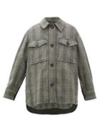Matchesfashion.com Isabel Marant Toile - Garvey Checked Wool Jacket - Womens - Beige