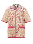 Matchesfashion.com Gucci - Oversized Floral Print Cotton Bowling Shirt - Mens - Multi