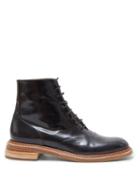 Matchesfashion.com Gabriela Hearst - Robin Leather Ankle Boots - Womens - Black
